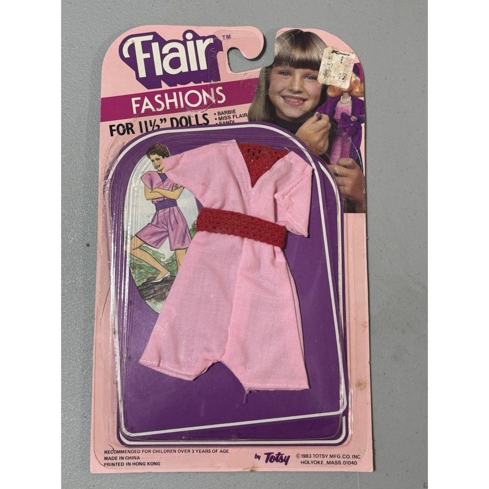 FLAIR‎ FASHIONS BY TOTSY FOR 11.5" DOLLS like Barbie/Sandi Short Pink Romper